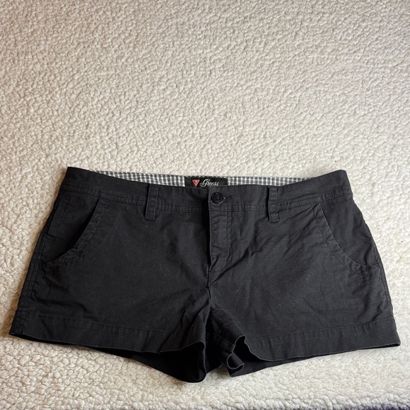 Guess Women's Black Chino Shorts - Picture 1 of 6